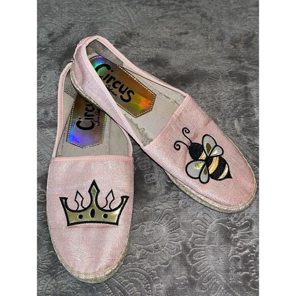 Sam Edelman Womens Size 6 Pink Sparkle Queen Bee Slip On Shoes - Picture 2 of 8